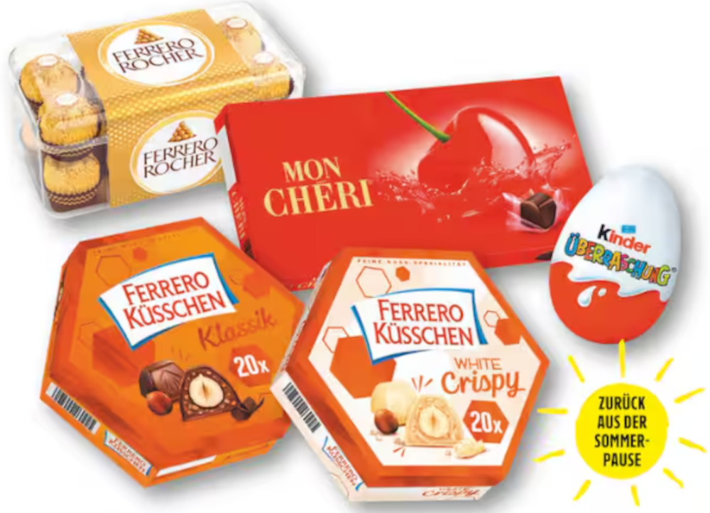 Deine Lieblinge von Ferrero sind zurück aus der Sommerpause