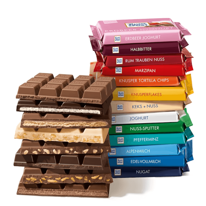 BUY 3 Ritter Sport Bunte Vielfalt 100g - Get 1 FREE