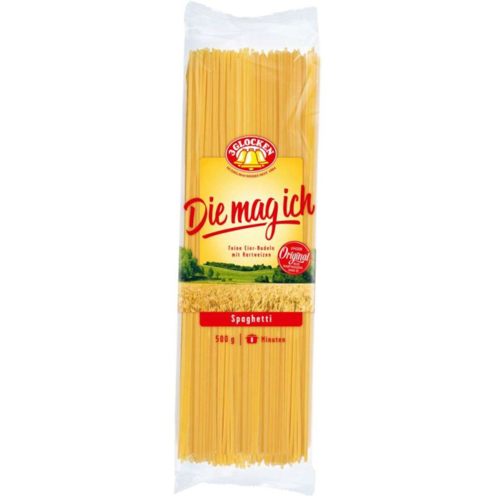 3 GLOCKEN Pasta, I like them Spaghetti 500g / 17.63oz