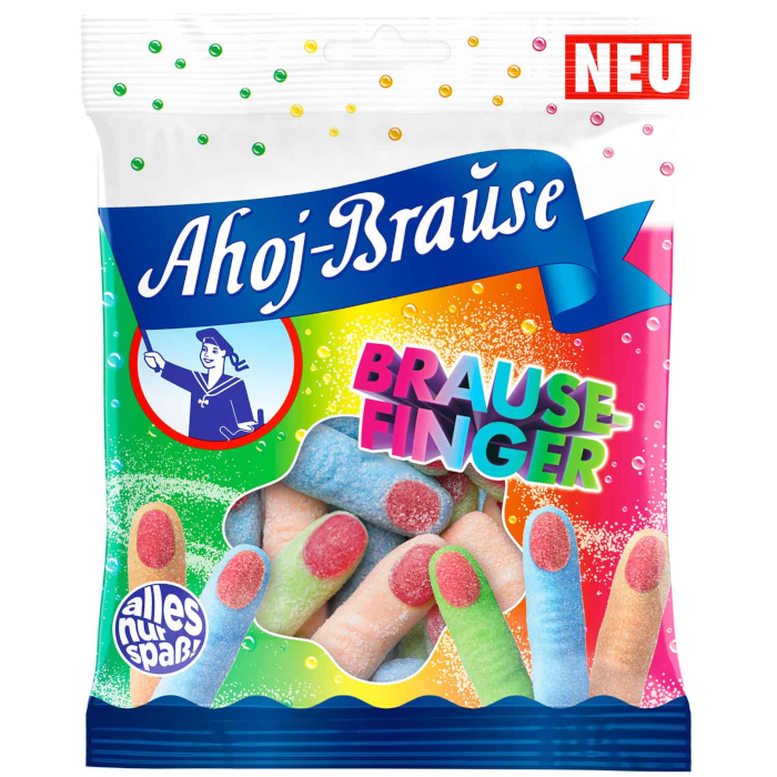 Ahoj-Brause Sherbet Finger Chews with Gummy Candy 150g / 5.29oz