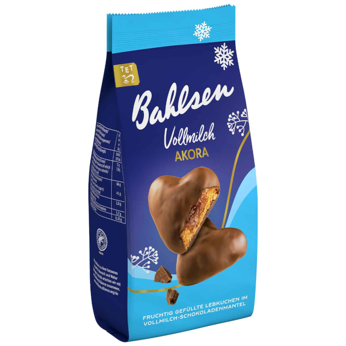 Bahlsen Akora Vollmilch gefüllte Lebkuchenherzen Weihnachtsgebäck 150g