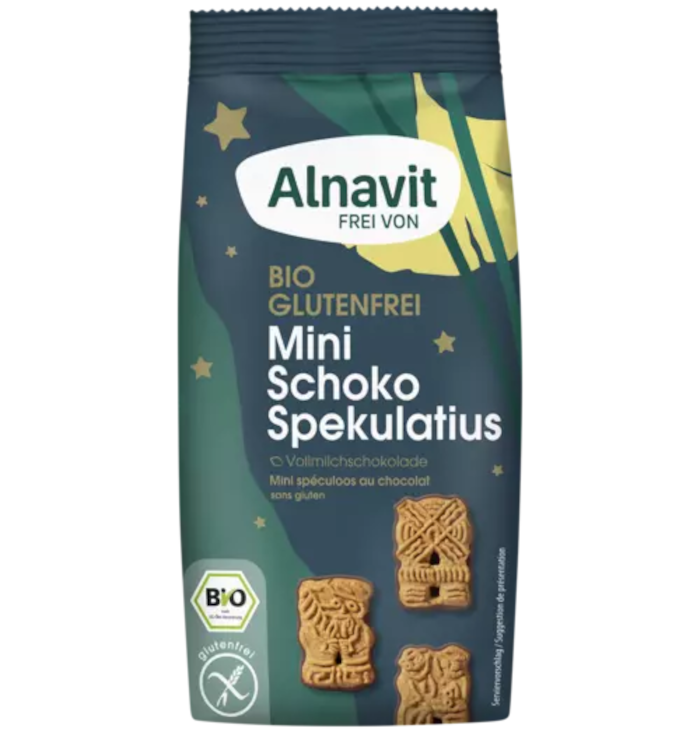 Alnavit Organic Mini Chocolate Speculoos Gluten-Free 140g / 4.93oz