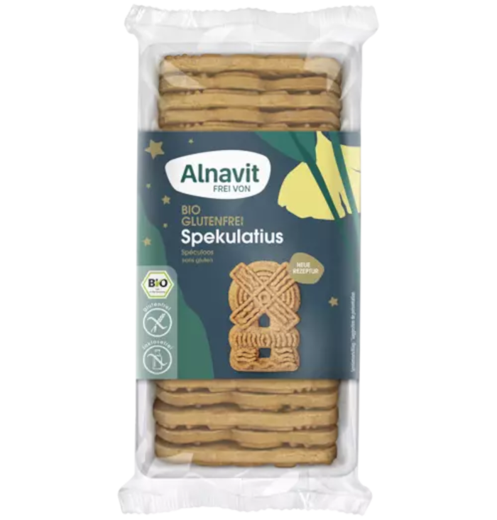 Alnavit Organic Spekulatius Gluten-Free & Lactose-Free 180g / 6.34oz