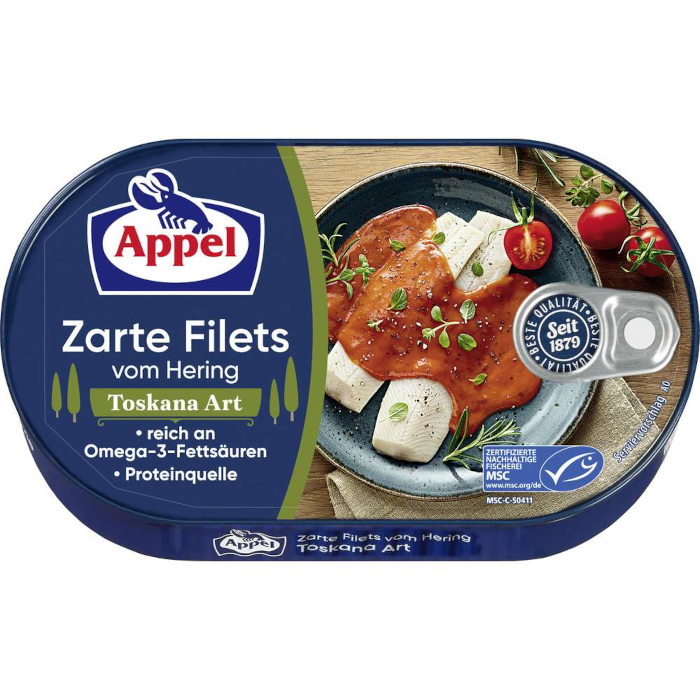 Appel Zarte Heringsfilets Toskana Art 200g / 7.05oz