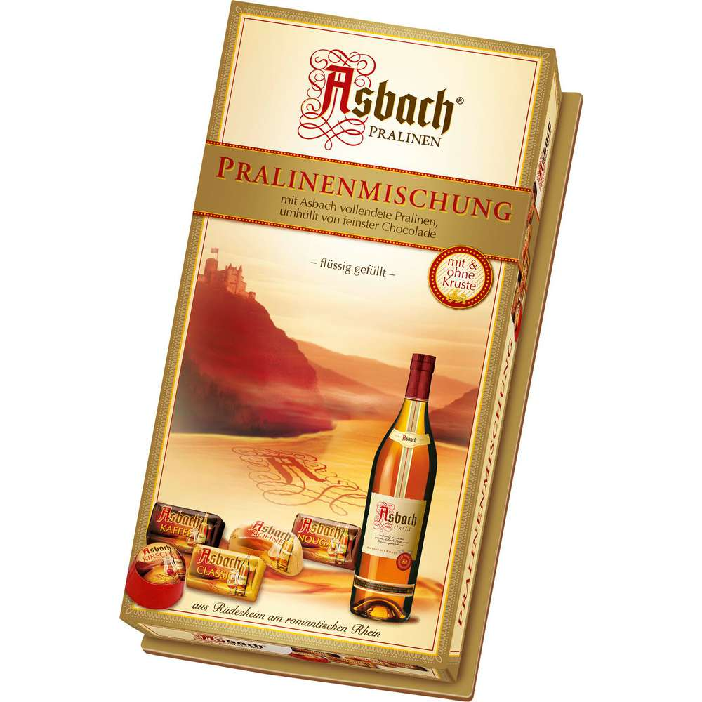 Asbach praline mix with & without crust 125g