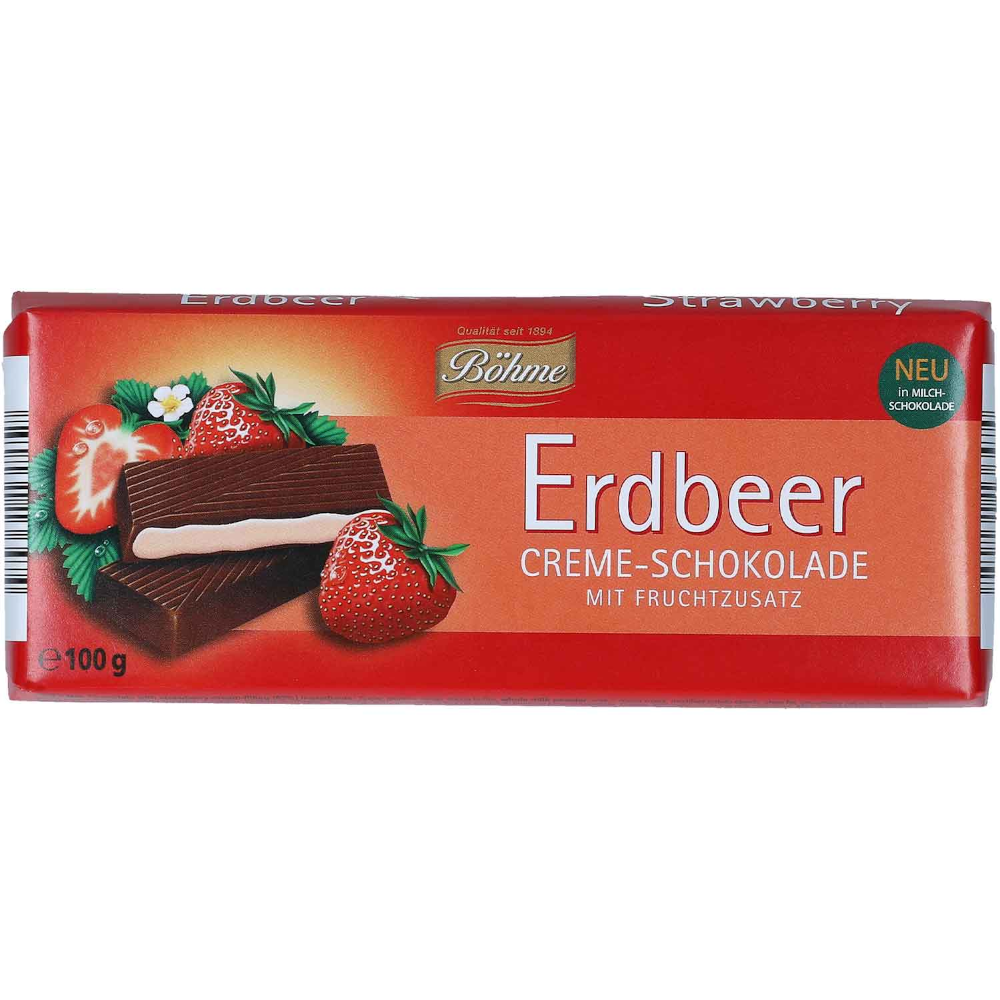Böhme Strawberry Cream Chocolate 100g / 3.52oz