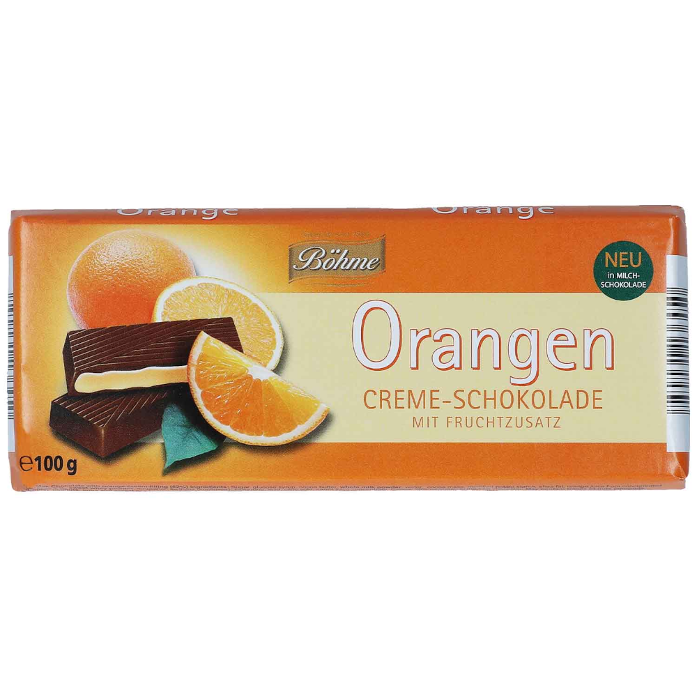 Chocolate creme de laranja Böhme 100g / 3.52oz