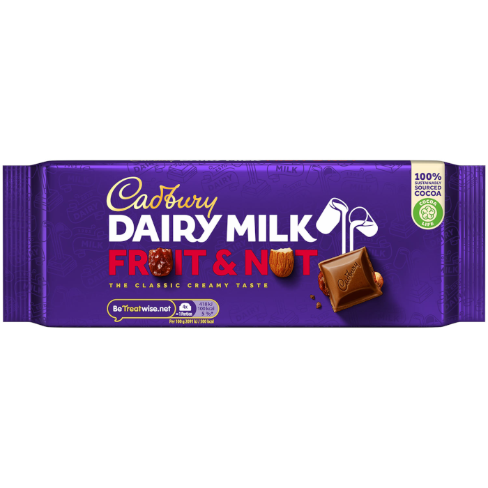 Cadbury Dairy Milk Fruit & Nut Chocolate 180g