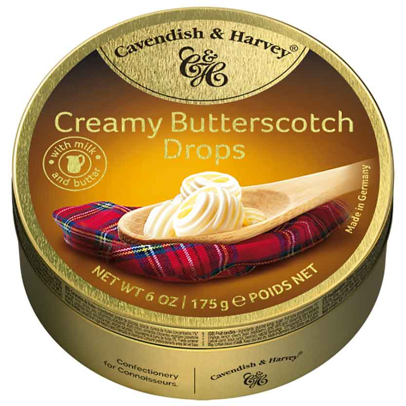 Cavendish & Harvey Creamy Butterscotch Drops 175g / 6.17oz