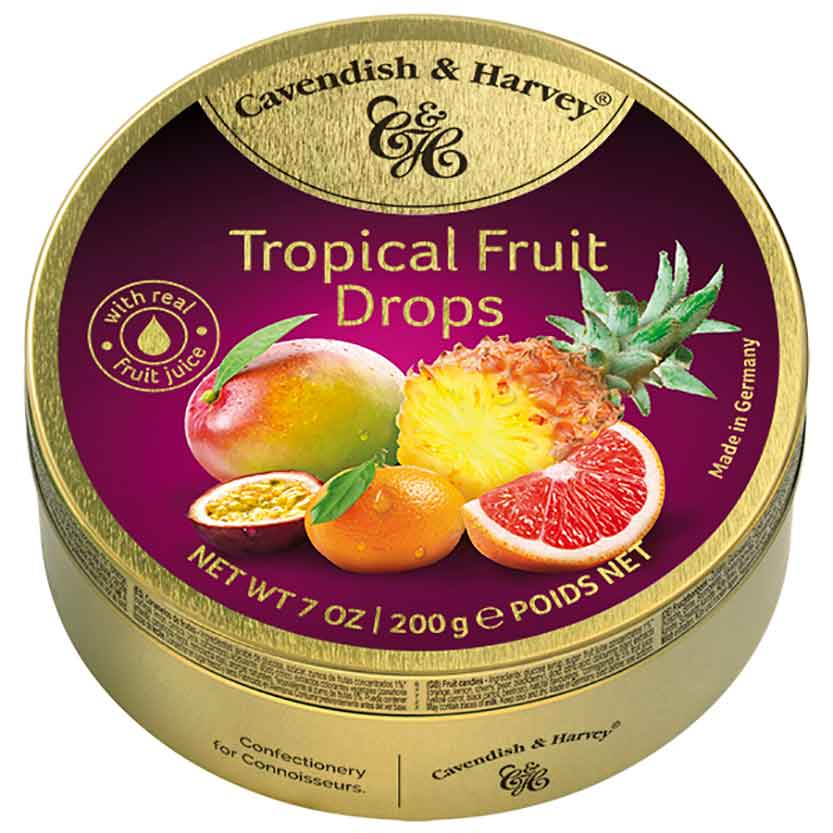Cavendish & Harvey Tropical Fruit Drops 200g / 7.05oz