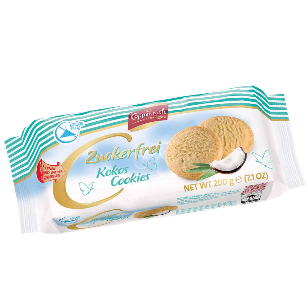 Coppenrath Sugar-Free Coconut Cookies 200g / 7.05oz