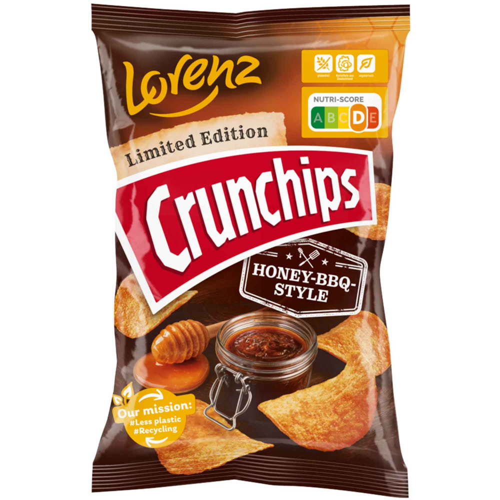 Lorenz Crunchips Limited Edition Honey-BBQ Style 130g / 4.58oz