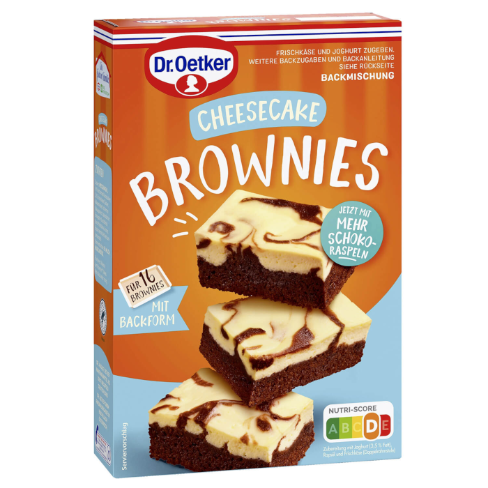 Dr. Oetker Cheesecake Brownies Backmischung 446g