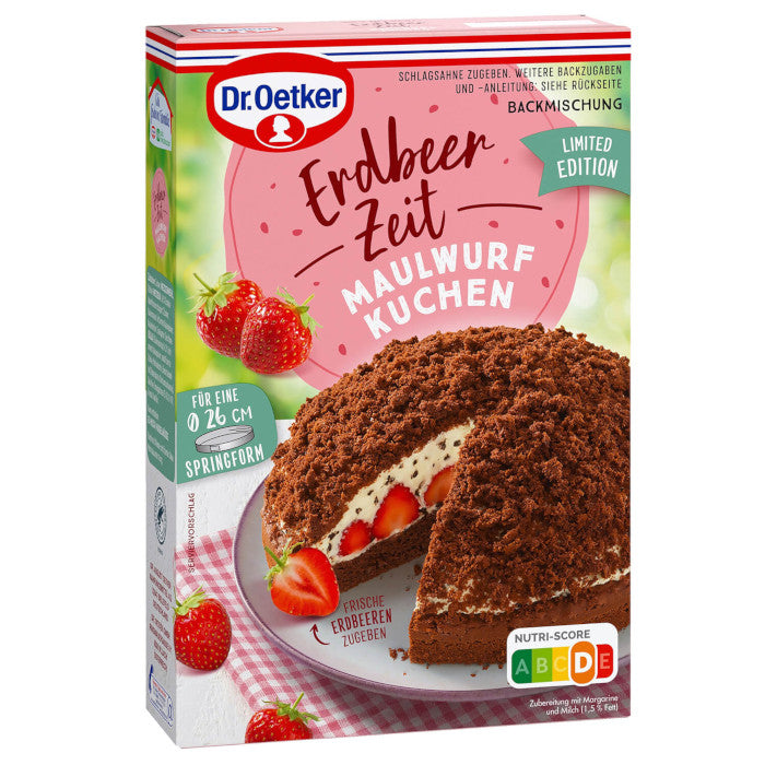 Dr. Oetker Mélanges à pâtisserie Fraise Temps Ensemble d'essai avec 10 % de réduction
