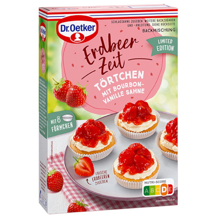 Dr. Oetker Mélange à gâteau aux fraises Erdbeer Zeit