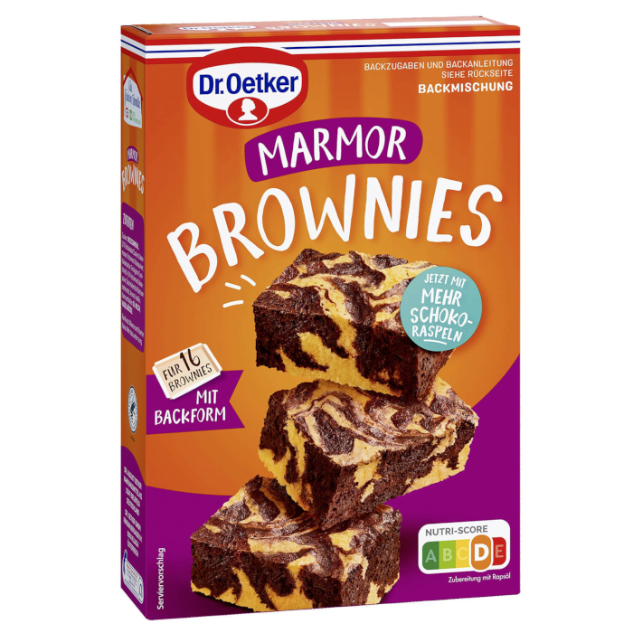 Dr. Oetker Marmor Brownies Backmischung 456g