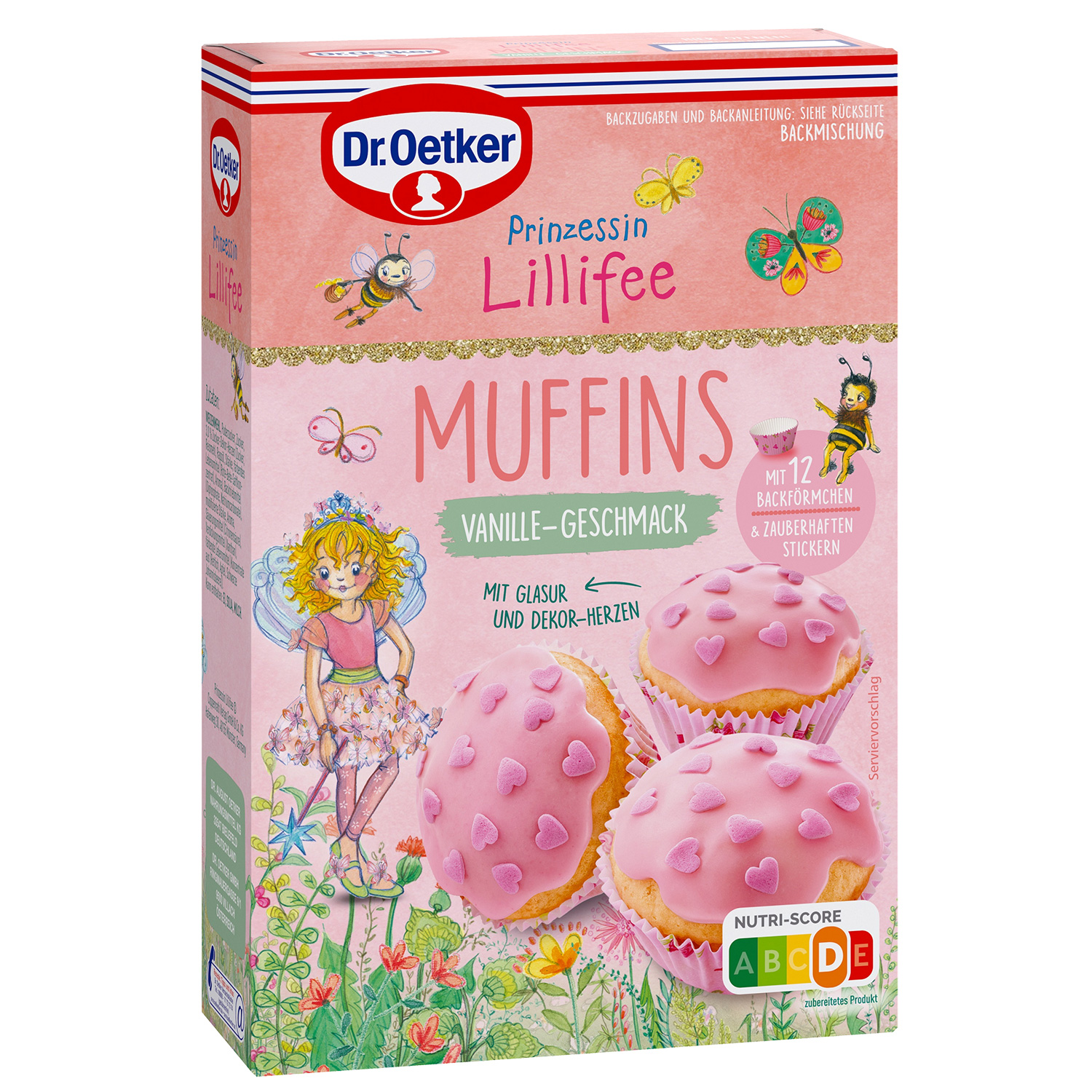 Dr. Oetker Princess Lillifee vanilla muffins baking mix 397g