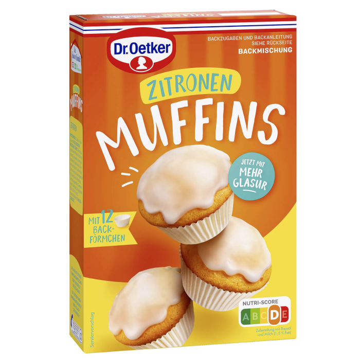 Dr. Oetker Zitronen Muffins Backmischung 455g