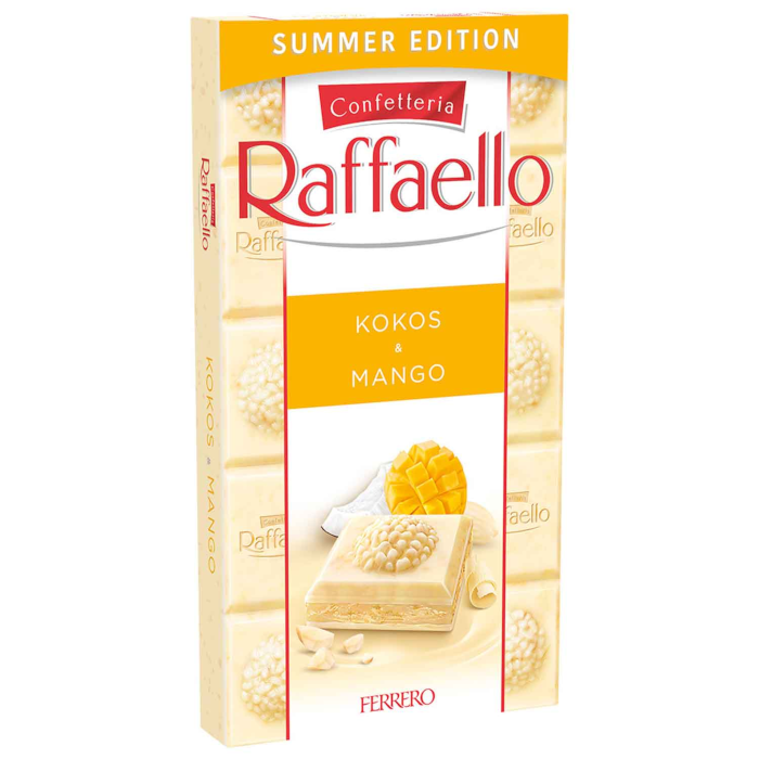 Ferrero Raffaello Kokos & Mango Weisse Schokoladen-Tafel 90g / 3.17 oz