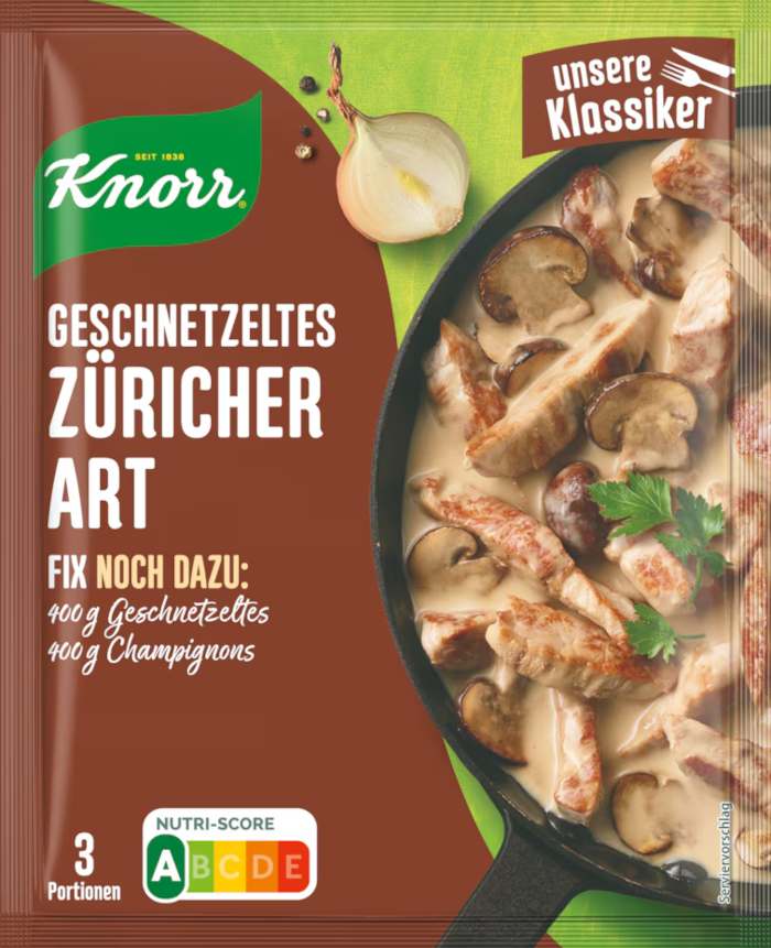 Knorr Fix für Geschnetzeltes Züricher Art 54g / 1.9oz