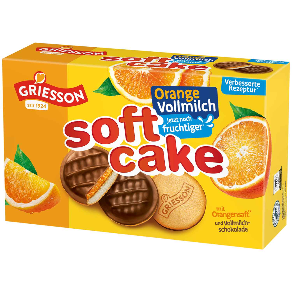 Griesson cookies soft cake orange whole milk 300g / 10.58oz