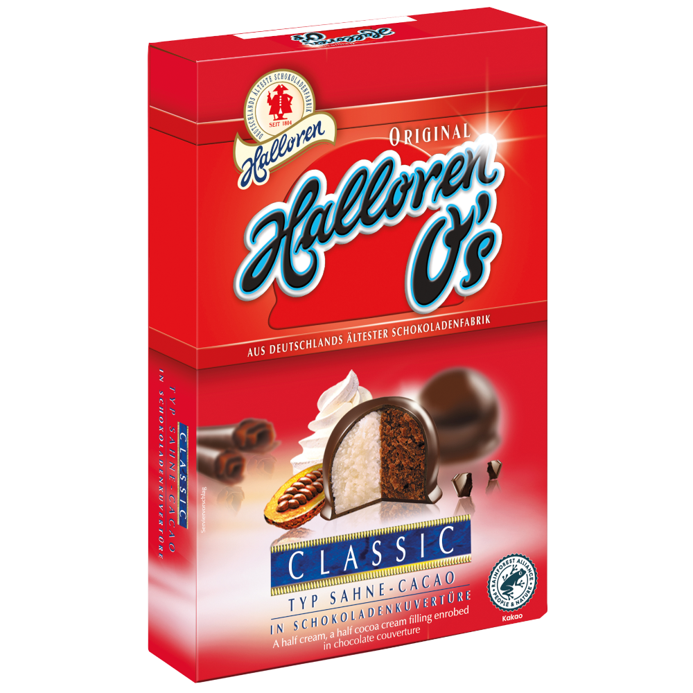Halloren O´s Classic Sahne Cacao 125g / 4.4oz