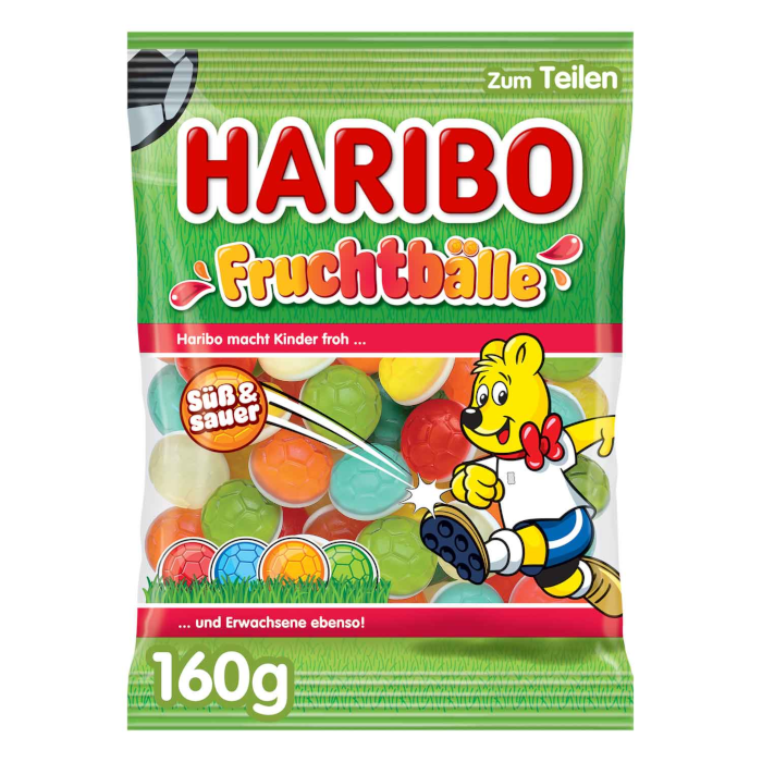 HARIBO Fruit Balls Sweet & Sour 160g / 5.64oz