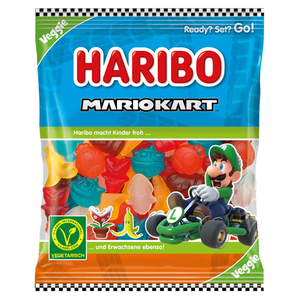 HARIBO Mario Kart Vegetarian, Limited Edition 160g / 5.64oz