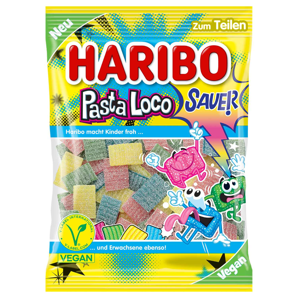 HARIBO Pasta Loco Sauer Fruchtgummies Vegan 160g
