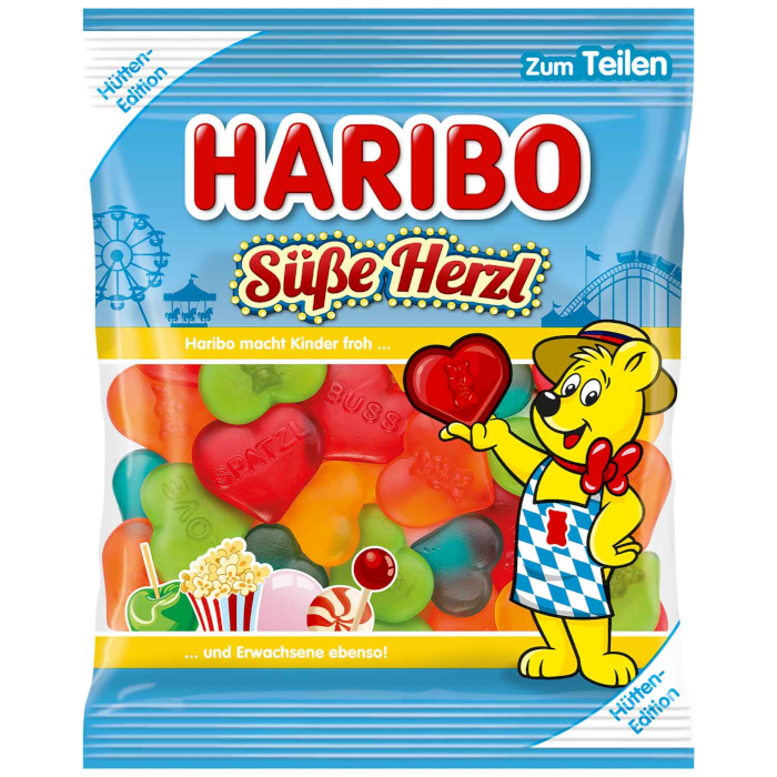 HARIBO Hut Edition Sweet Heart Fruit Gummies 175g