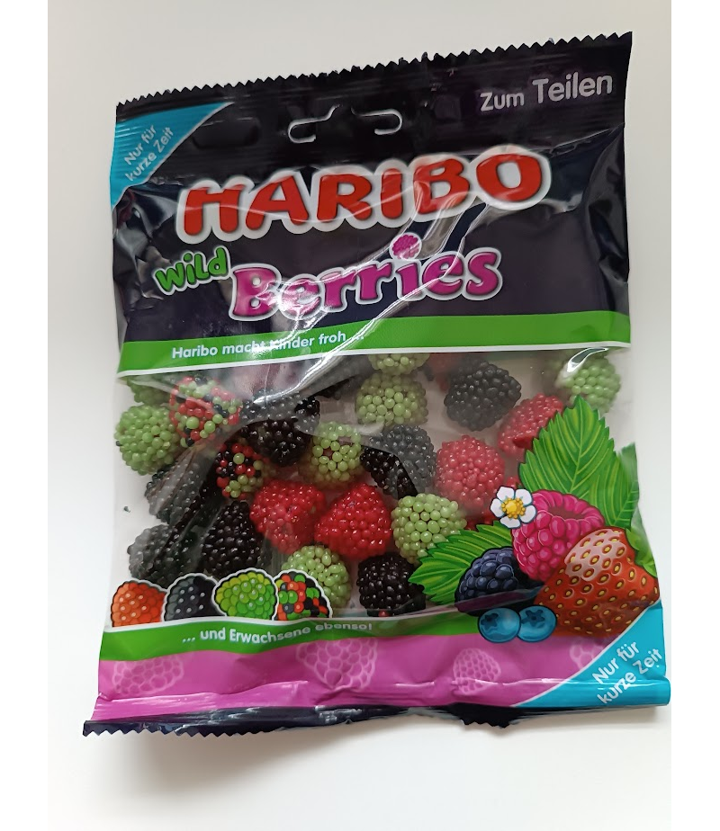 HARIBO Gelatina de frutos del bosque con Nonpareil 175 g