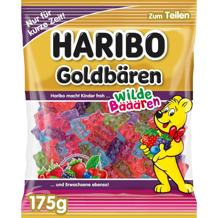 HARIBO Goldbears Wild Bears Fruit Gummies 175g