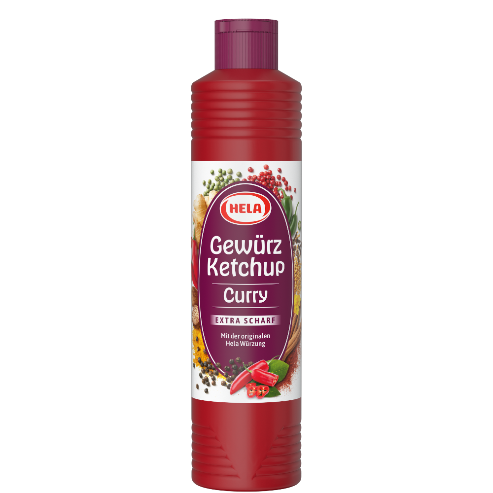 Hela Curry Gewürz Ketchup extra fort 800ml