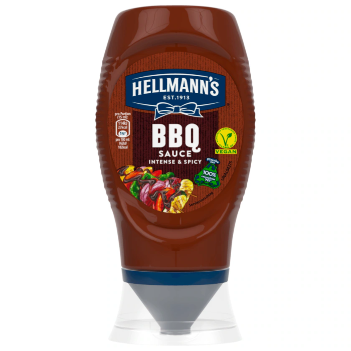 HELLMANN´S BBQ Sauce Intense & Spicy Vegan 250ml / 8.45 fl. oz.