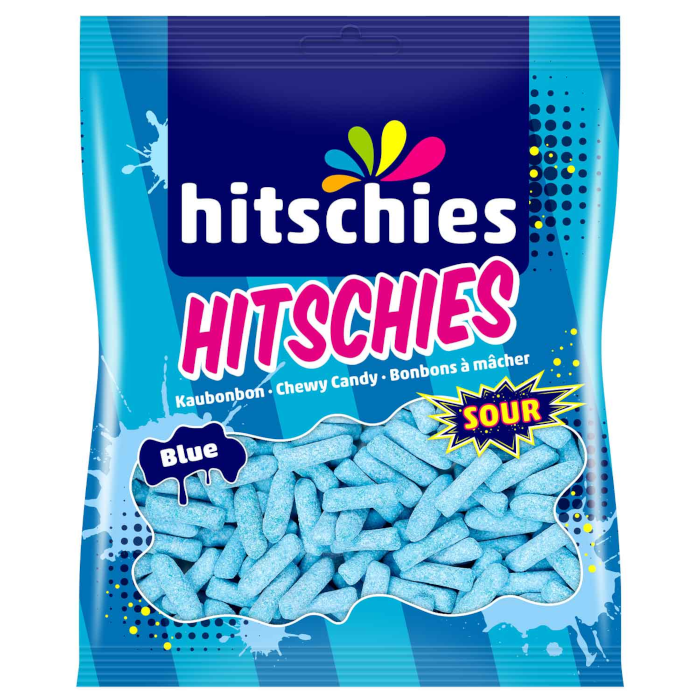 hitschies Sour Blue Caramelle Gommose Aspro 140g / 4.93oz