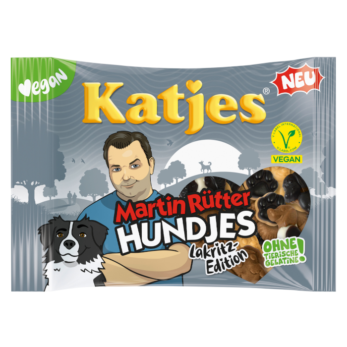 Katjes Martin Rütter Hundjes vegane Lakritz-Edition 175g