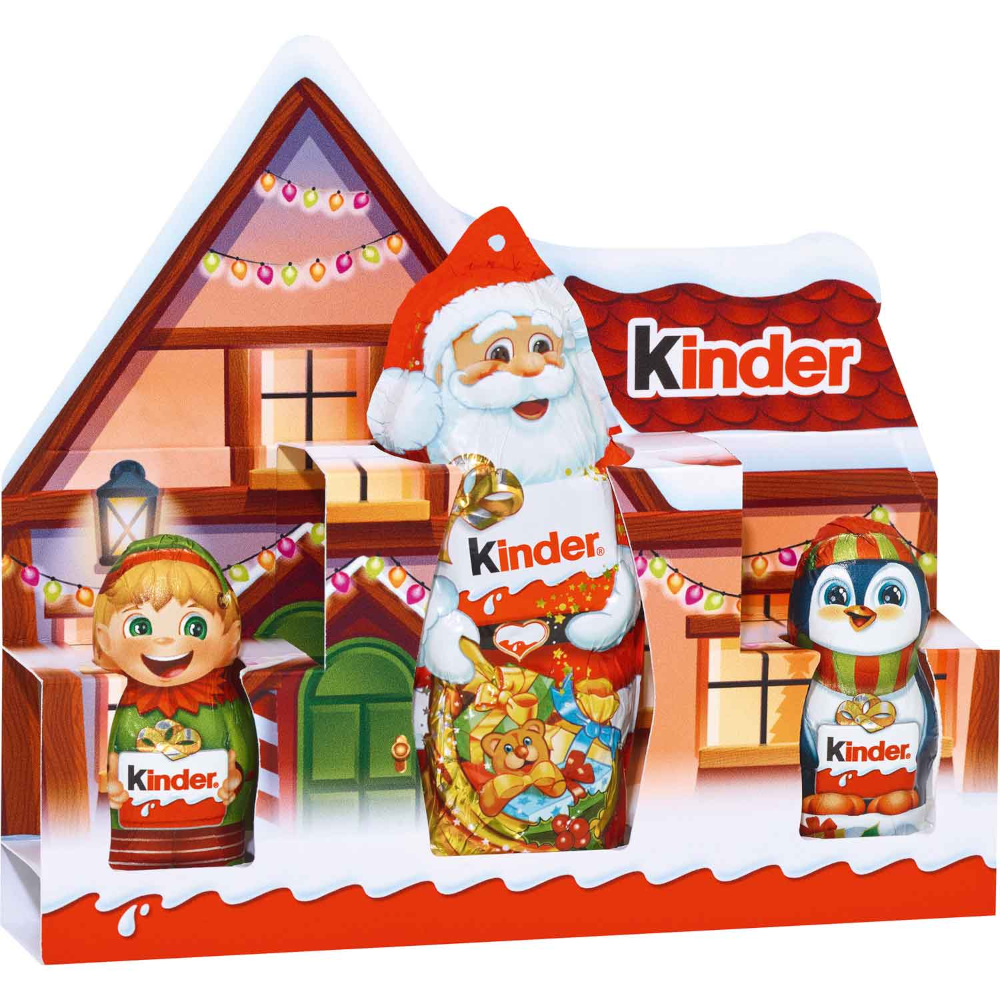 Ferrero Kinder Chocolate Winter House with 3 Hollow Figures 85g / 2.99oz