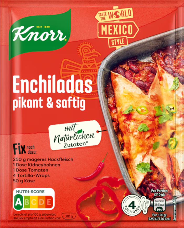 Knorr Fix voor enchiladas 33g / 1.16oz