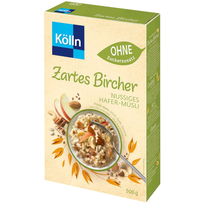 Kölln Zartes Bircher Nussiges Hafer-Müsli 500g / 17.63oz