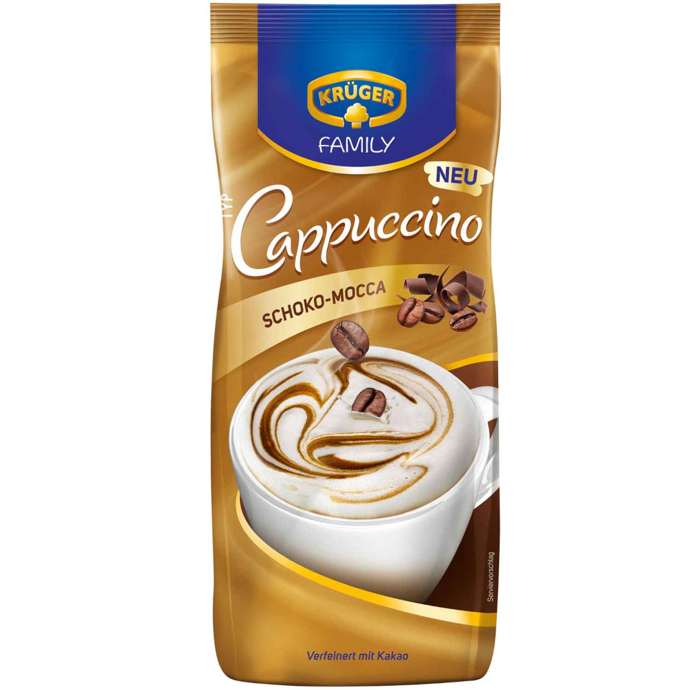 KRÜGER FAMILY Cappuccino Schoko-Mocca 500g / 17.63oz