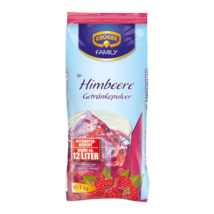 KRÜGER FAMILY Raspberry Drink Powder 1kg / 2.2lbs