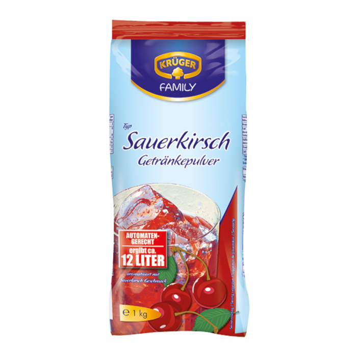 KRÜGER FAMILY Sour Cherry Drink Powder 1kg / 2.2lbs