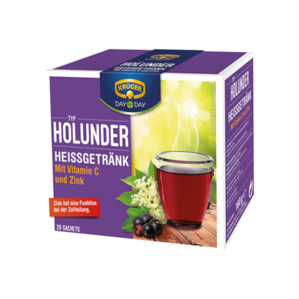 KRÜGER DAY by DAY ホットドリンク エルダーフラワー 160g / 5.64oz