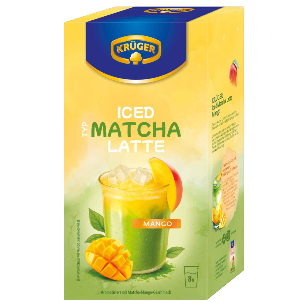 KRÜGER Iced Type Matcha Latte Mango 8-pack