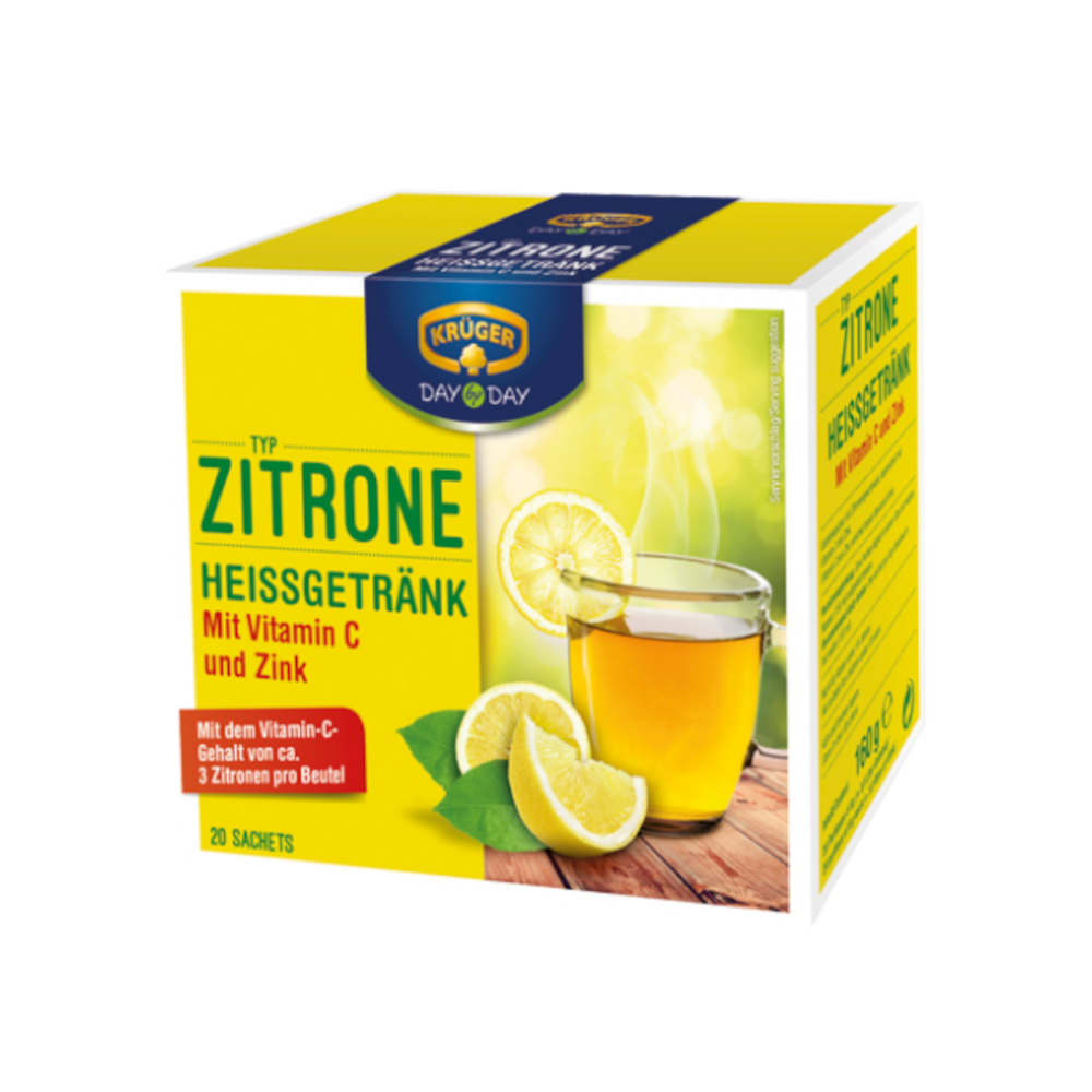 KRÜGER DAY by DAY Hot Drink Lemon 160g / 5.64oz