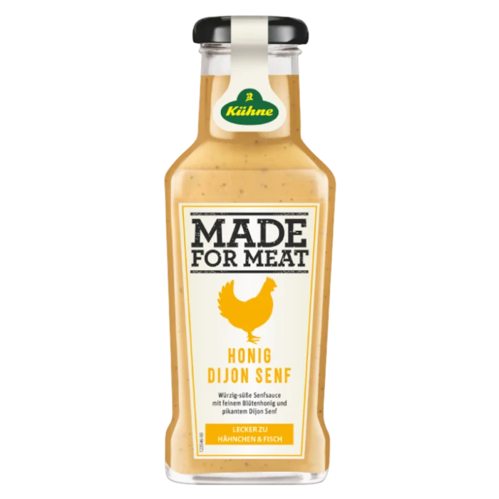 Kühne Made for Meat Honig Dijon Senf Sauce 235ml / 8.28fl.oz.