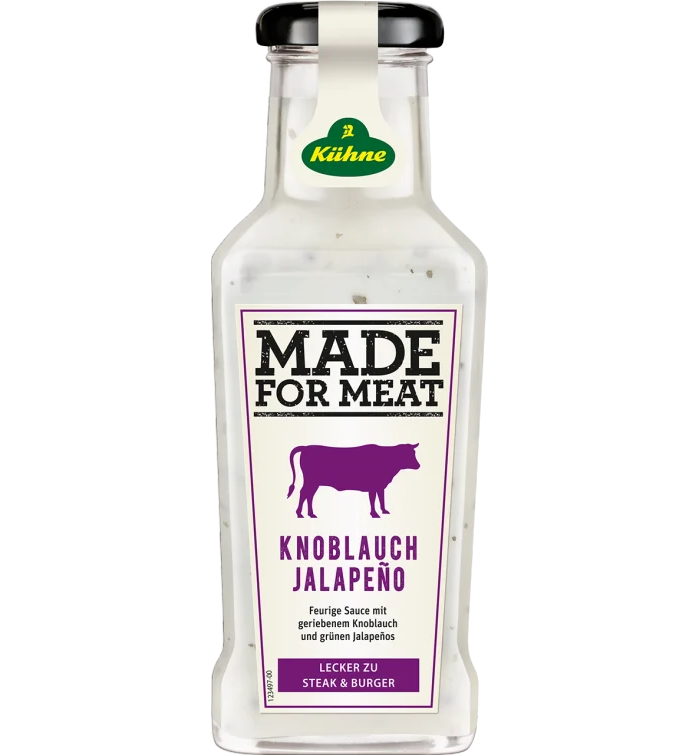 Kühne 為肉類製作的大蒜墨西哥辣椒醬 235ml / 8.28 fl. oz.