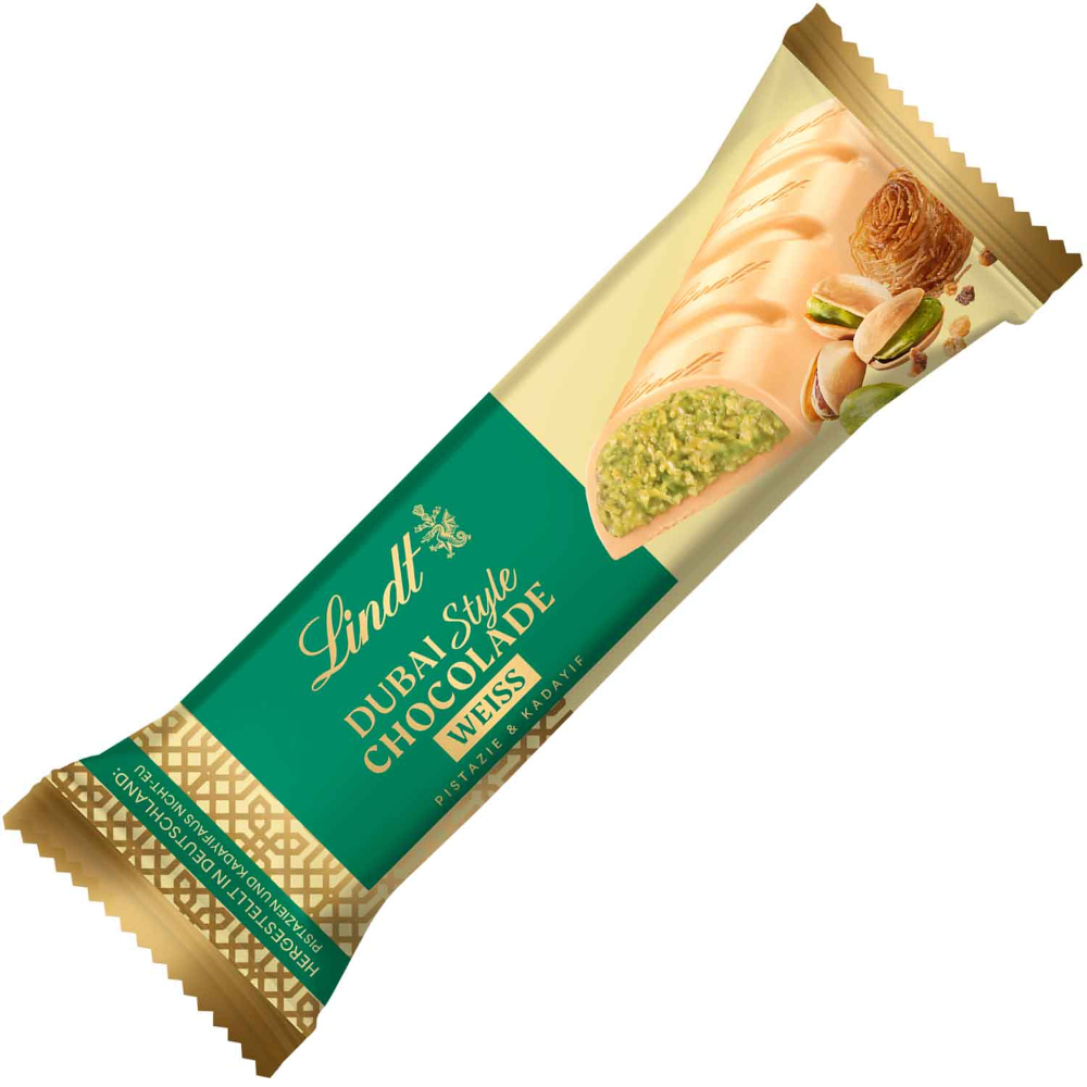 Barretta di cioccolato bianco Lindt stile Dubai 40g / 1.41oz