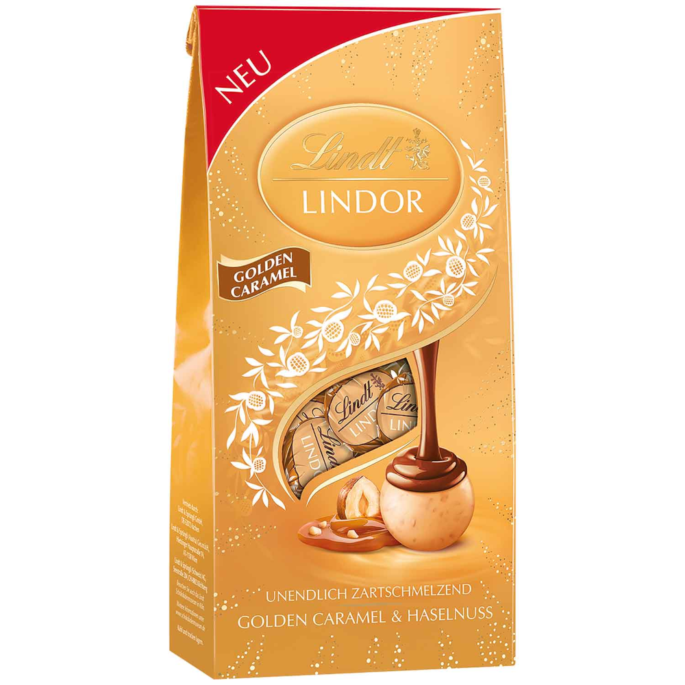 Lindt Lindor Golden Caramel Chocolate Balls 137g / 4.83oz