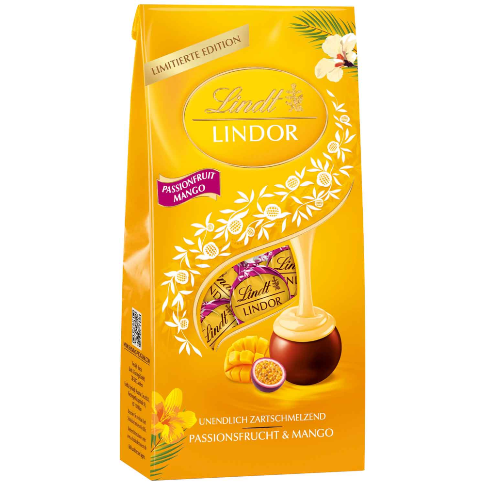 Lindt Lindor Chocolate Balls Passion Fruit & Mango 137g / 4.83oz